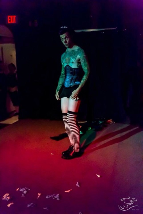 beau-creep:What they don’t teach you in clown school!!…Wearing a custom Sweet Carousel underbust