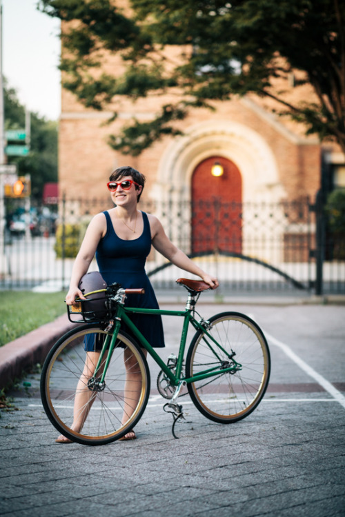 preferredmode: Maggi, with her beautiful @Squarebuilt custom bike View Post
