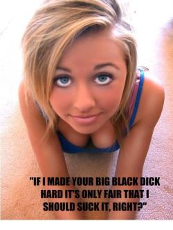 whiteboy4bbconlygirls:  misty4blacks9:  terra2012:  //  Even her white husband knows that it would only be fair.  Couldn’t agree more. 