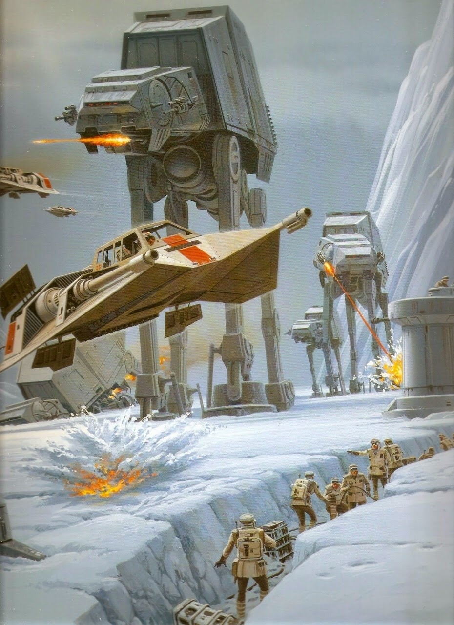 talesfromweirdland:  Colorful Ralph McQuarrie art for Star Wars toy packaging.  (The
