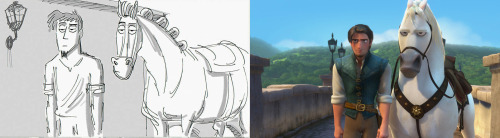okami23:Tangled - Concept Art vs Final version[Storyboard taken from The Art Of Tangled]