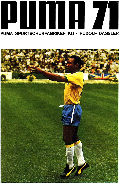 Puma poster, Pelé in Mexico, 1970/1971.
