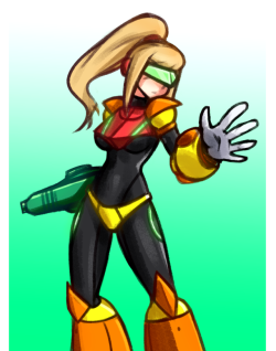 nonochton: Samus as a Reploid from Megaman