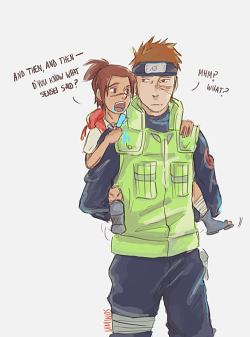 uminos:  little orphaned iruka having big brother raidou to look out for him is the cutest idea ever who’s with me