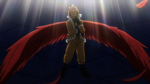 fluffyrainbowbutterfly:shylesbiannerd:Hawks screenshots from episode 87 Part 2