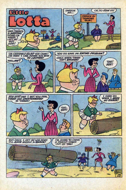 occupyrichierich: Little Lotta is apparently hardcore as fuck most harvey comics characters are bull