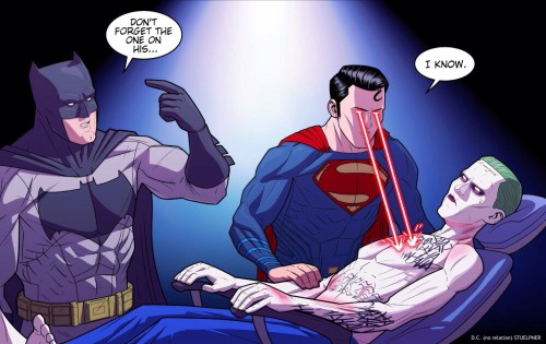 Superman’s Laser Tattoo Removal Artwork By Drawerofdrawings