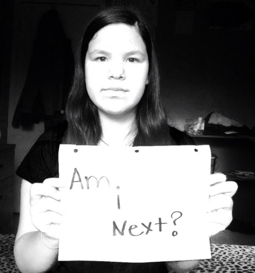 albinwonderland:  allthecanadianpolitics:  Aboriginal women ask Stephen Harper: Am I next?  Am I next? That’s the question aboriginal women are asking Prime Minister Stephen Harper in a new online campaign to renew pressure on his government to call