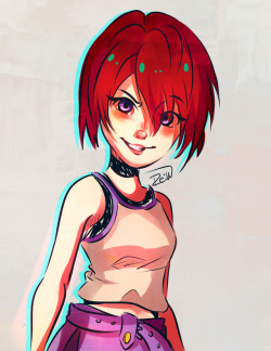 re-unknown:   I saw a pretty fan art of Kairi while ago so I wanted to make a quick redraw of her.  