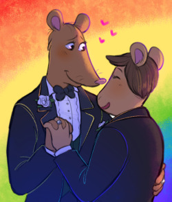 meldoesthedraw:  BIG congrats to Mr Ratburn &amp; his husband!!! I wish them all the happiness in the world