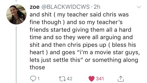 papi-chulo-seb: I just saw the wildest thread on twitter y’all  I’m screaming  “Hey Chris, flame on” Can you just imagine  X 