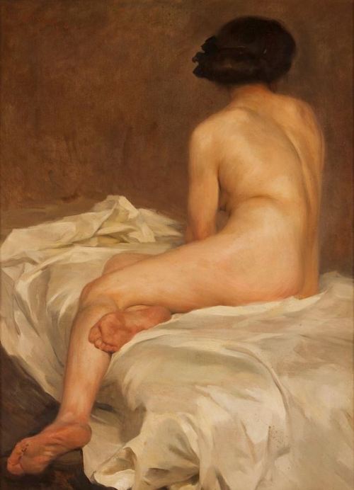 lefildelhorizon: Henrique Franco de Sousa,  Female Nude, 1910