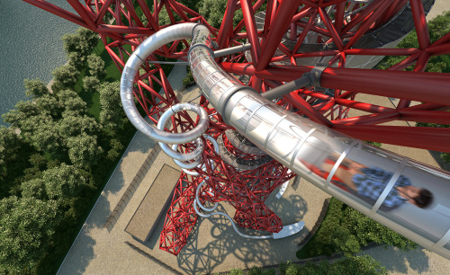 wallpapermag:Carsten Höller adds record-breaking slide to ArcelorMittal Orbit