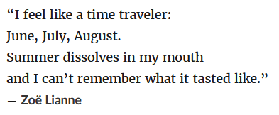 On August And The End Of All Things