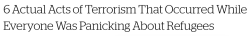 micdotcom:  While leaders across the country refuse to accept Syrian refugees, insisting they pose an unacceptable security risk, homegrown domestic extremists have been doing a pretty good job of terrorizing their fellow Americans with guns, explosives