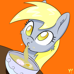 yakoshi-art: It is polite to slurp your ramen.