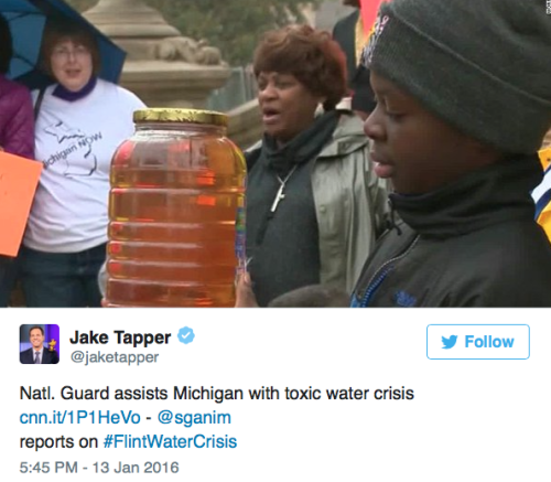 therobotmonster: therevtimes: micdotcom: micdotcom: This is the water Flint residents were told was 