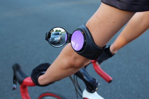 onybike:  Wearable rear view mirror 