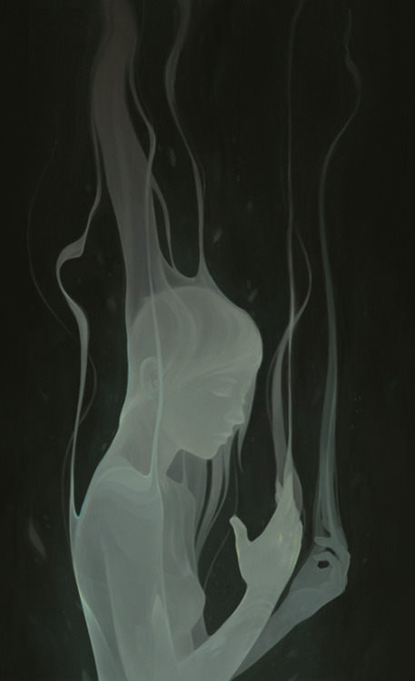 ashmackenzie:  My Tor piece is out today! You can read Friends ‘Til the End by Bethany Neal HERE. This is the first time I’ve done a 100% digital illustration, I couldn’t get that slightly-transparent ghostliness with my usual methods but it’s