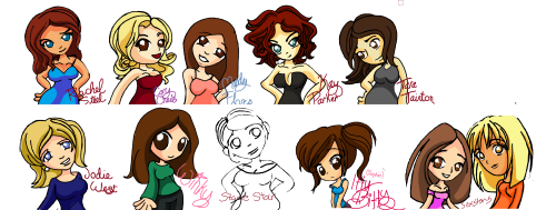 Work in progress as I try to think of some more favs to draw (stacy isn’t finished)