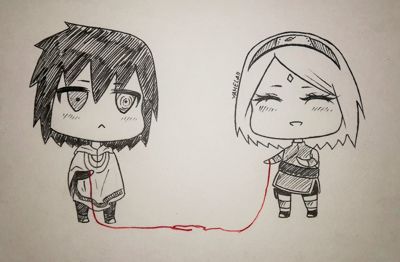 yamelaii:  The red string of love (My Twitter)
