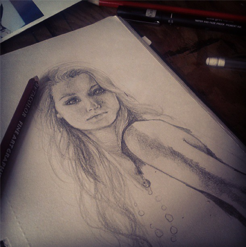 chrica:I found an old half-finished sketch today, so I’ve decided to finish it