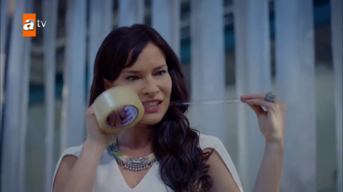 demoisellesendetresse:Biran Damla Yilmaz in the Turkish TV Serie Kirgin Cireglez, 1st part