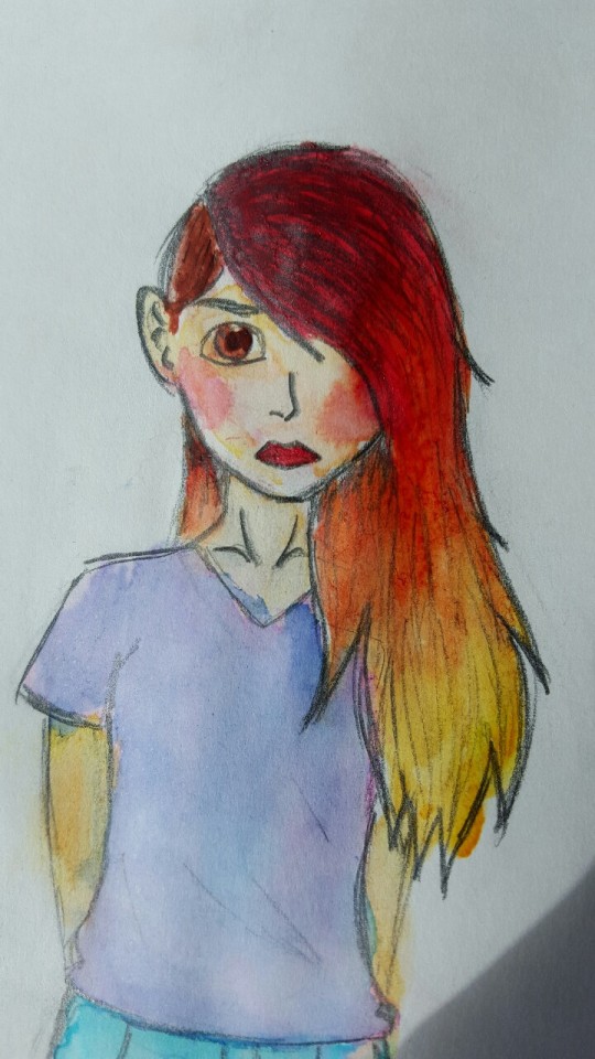 Some Actual Pics Of My Fire Hair And The Picture I Use As My Icon! I Just Died It Purple But I Thought