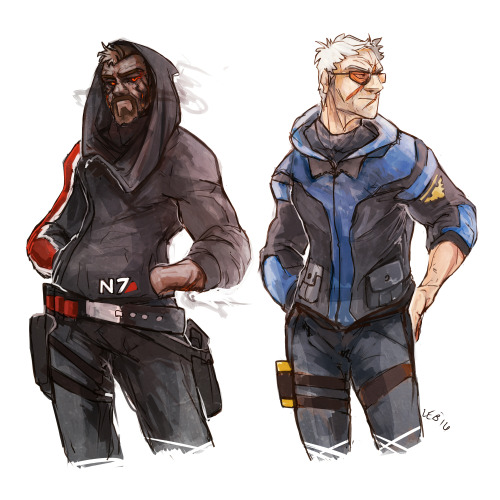 My favorite game involves a previously dead commander and their scar-faced, visor-wearing boyfriend.