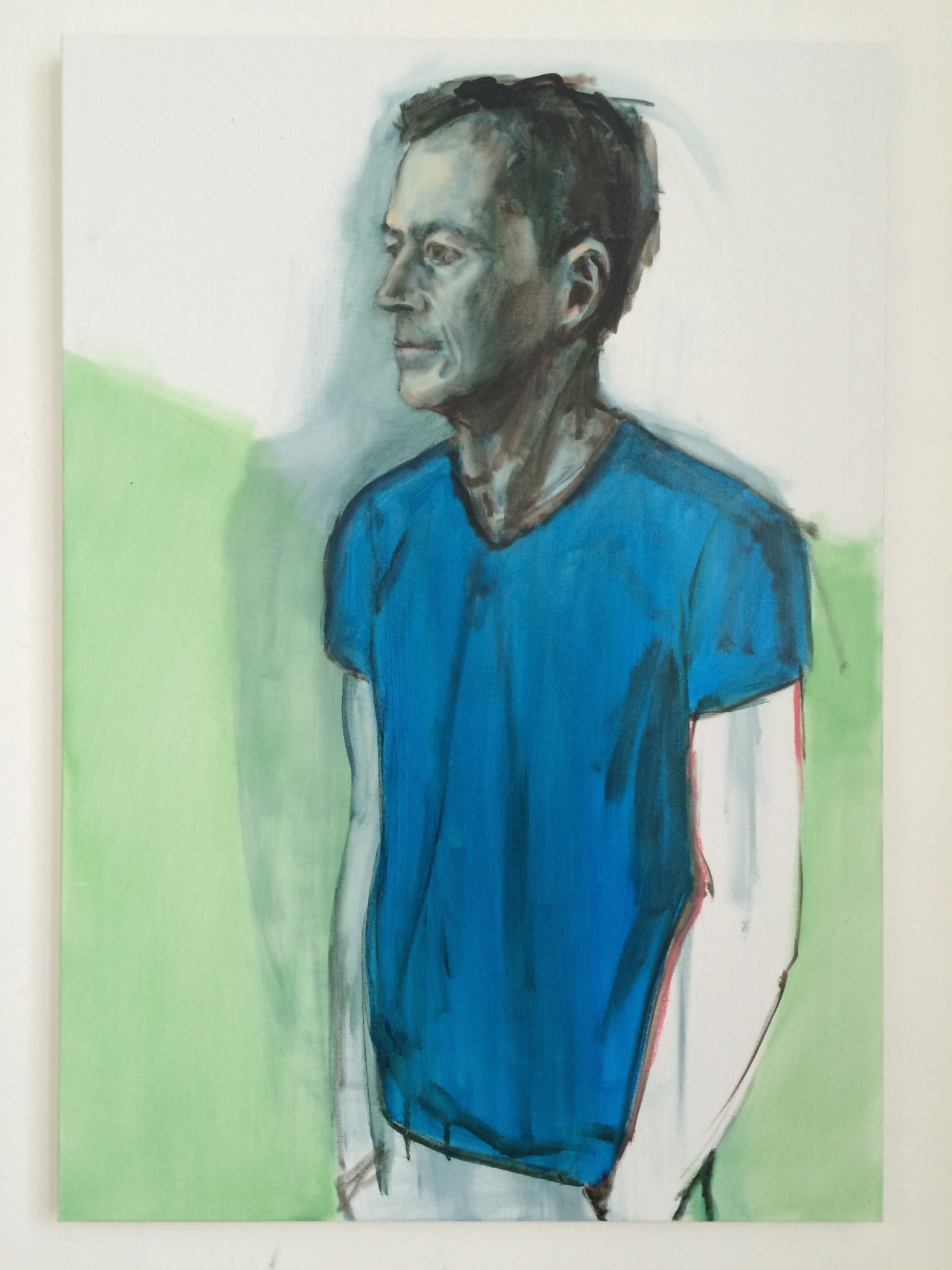 kundst:  Arnoud van Mosselveld (NL 1961)  Portrait of Maurits (2015) Oil on canvas