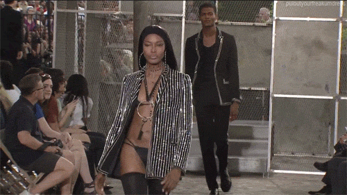 tdnbtho:fonziedidit:pulloutyourfreakumdress:Naomi at Givenchy Menswear S/S 2016 Givenchy Menswear S/