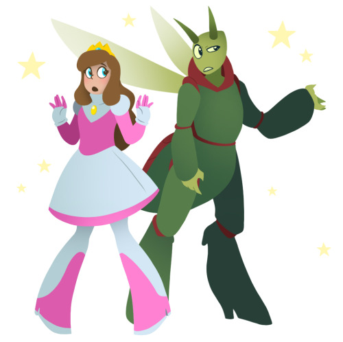 space—-princess: I commissioned SmallPwbbles to sketch the main characters of my comic in her 