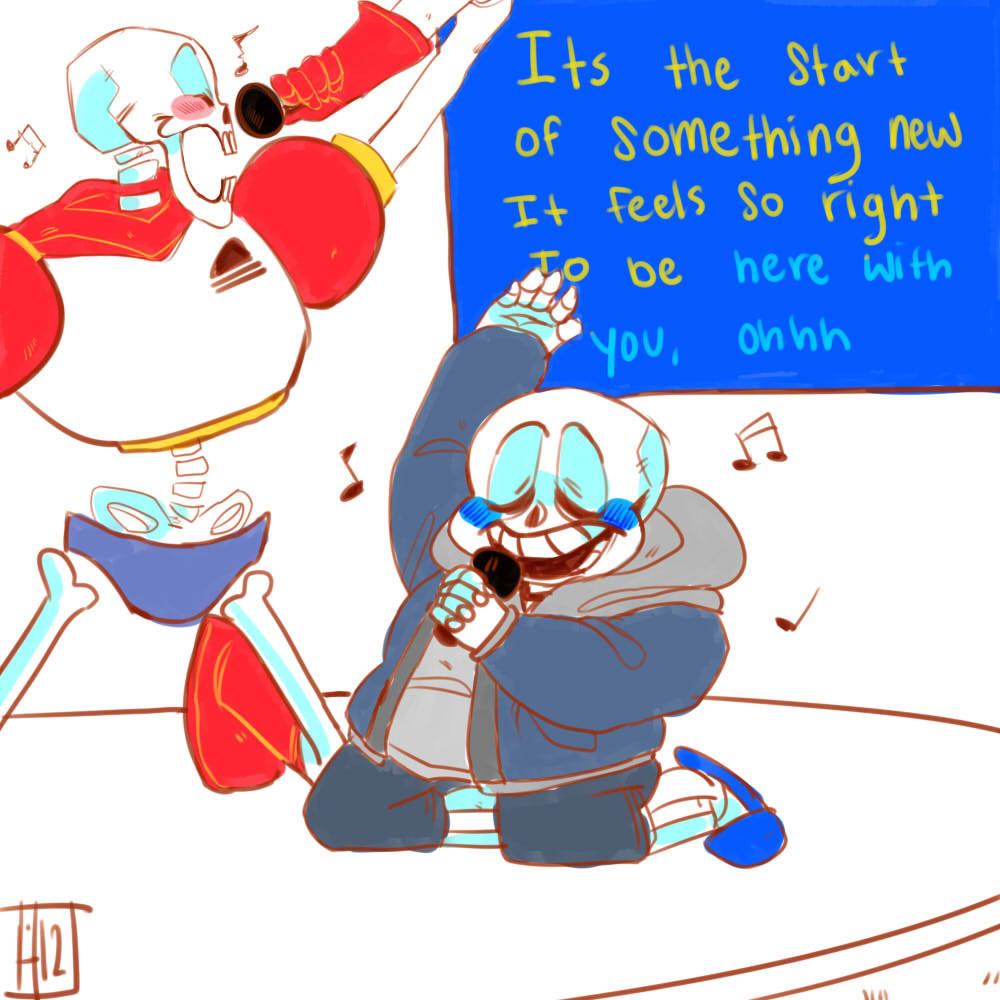 mmangle:  tuffibae:  I said I would draw more singing skeletons shoutout to the cute