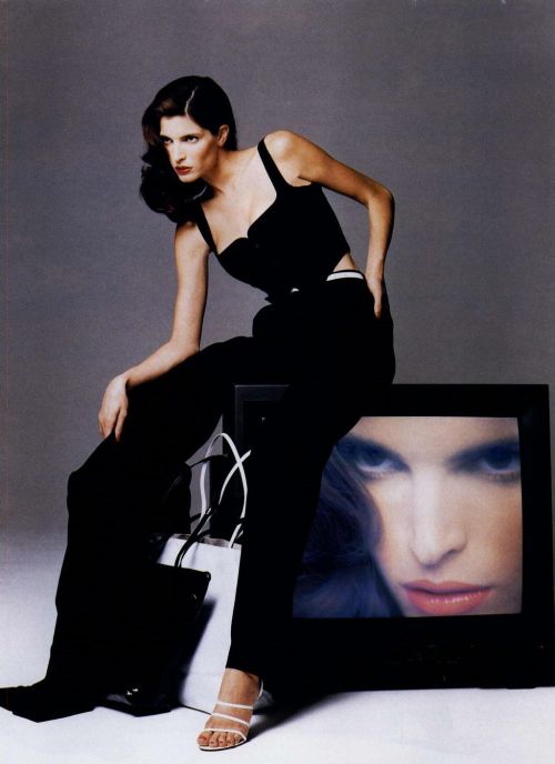 Prime Time for Suits - Harper’s Bazaar US (1995)Stephanie Seymour by Patrick Demarchelier