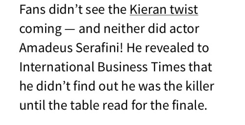 octeviableke:You sure fooled us. Us fans would never imagine it was Kieran!