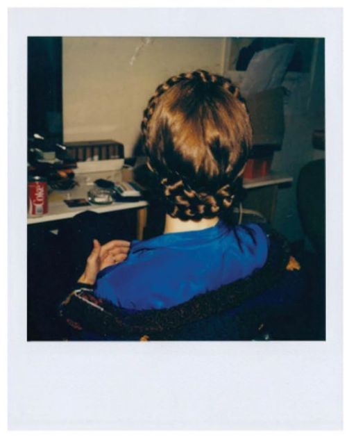 theorganasolo:Polaroids of Carrie Fisher’s hair test for Return of the Jedi 