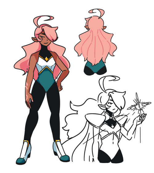 New designs for Mika and CassChanneling some 90s anime inspirations 