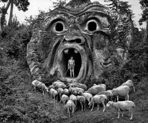 Park of the Palazzo Orsini / Bomarzo, Italy, 1952Herbert List