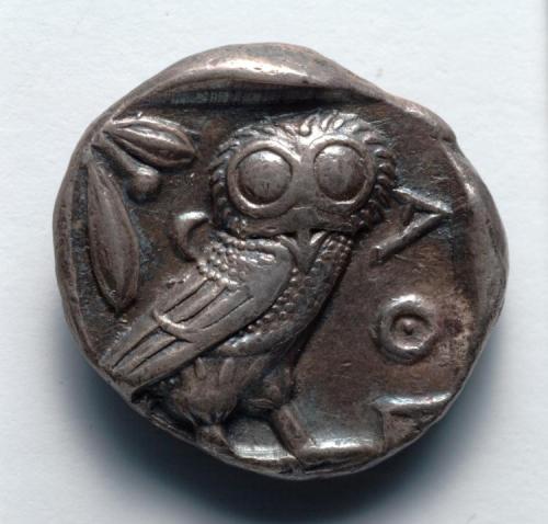 Athenian Tetradrachm: Owl (reverse), 400, Cleveland Museum of Art: Greek and Roman ArtSize: Overall: