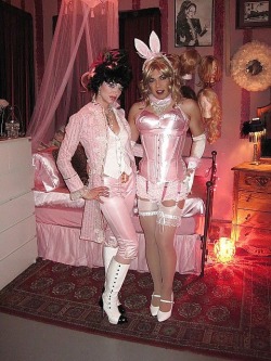 i-will-own-you-sissy:  Pink is THE colour for a well turned out sissy. These sissies are something you should all strive for. 