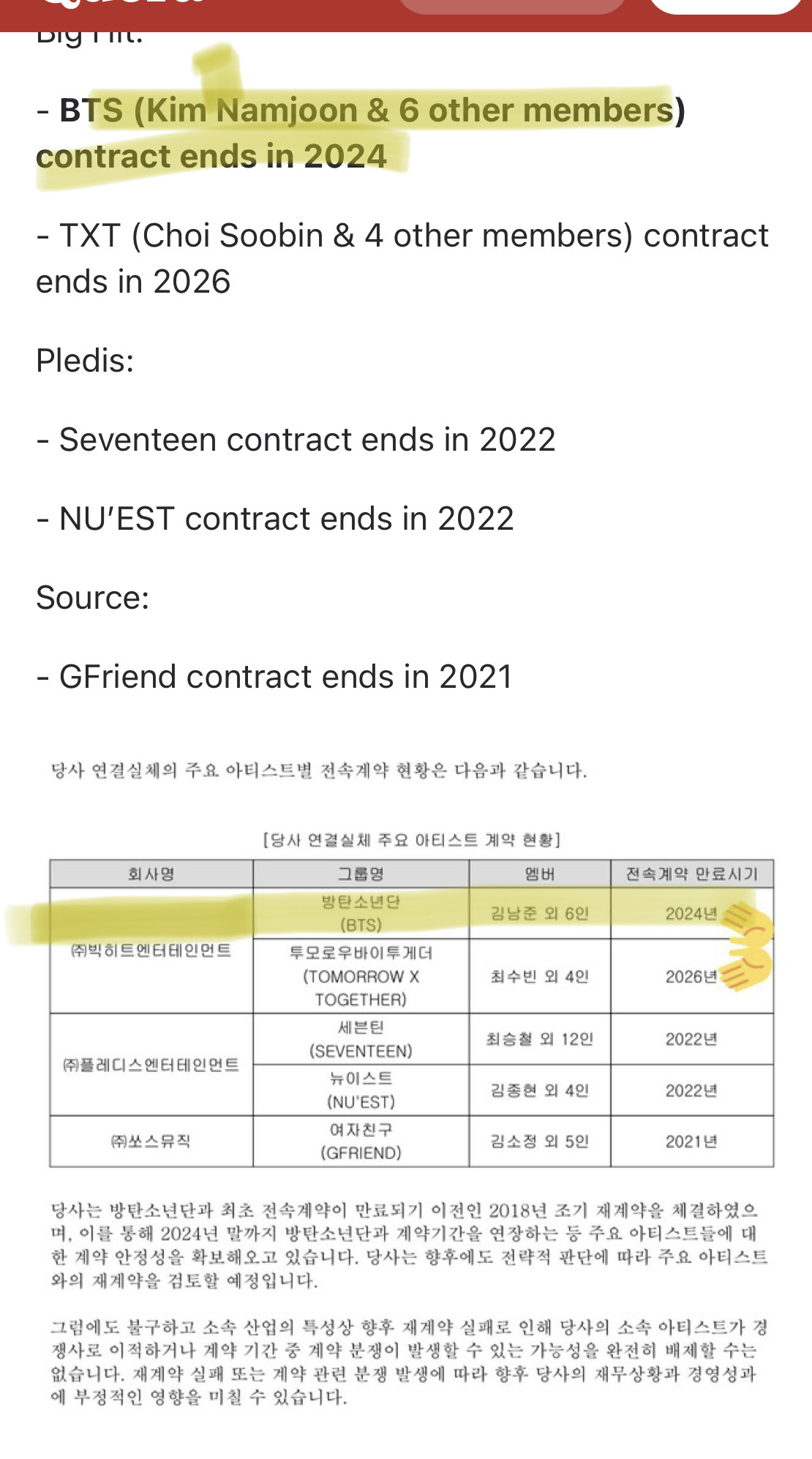 Kayla’s Taekook Timeline — where are people getting that bts’ contract