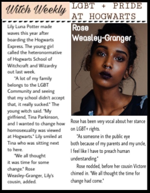 findingfandomwithafangirl: @pocpotterweek : ↳ Witch Weekly: LGBT+ Pride At Hogwarts - An Interview w