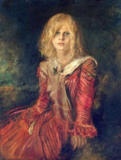 Franz von Lenbach (Schrobenhausen, Bavaria, 1836 - Munich 1904); Portrait of Marion Lenbach, 1901; oil on canvas, Hermitage Museum