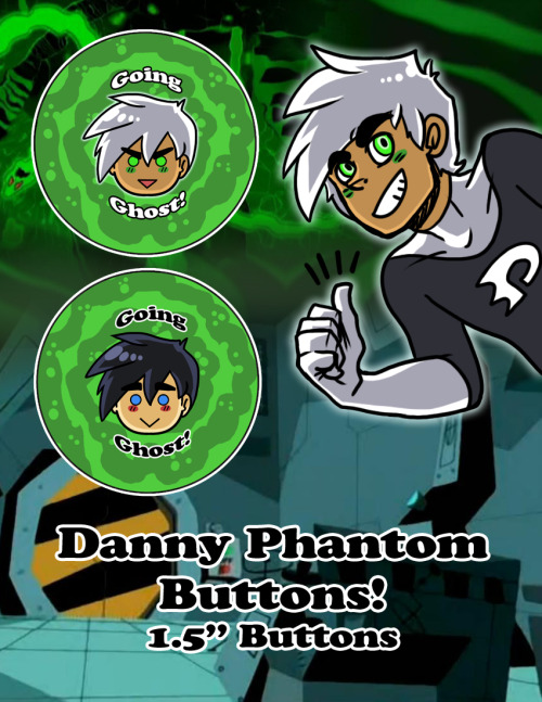 Just finished two more buttons to add. I will be doing Danny and his ghost form for now and eventual