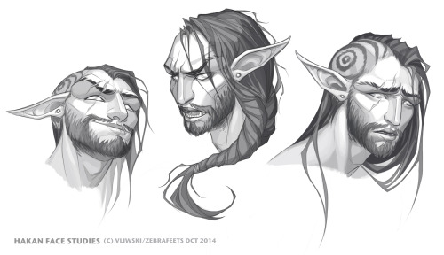 zebrafeets-art: Some face studies of my stupid dunmer thief.