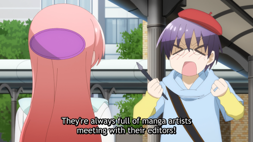 anicastes: They’re always full of manga artists meeting with their editors!