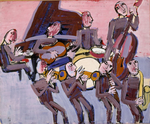 amare-habeo:    Jean Dubuffet (French, 1901-1985) Jazz, 1943Gouache and brush and ink