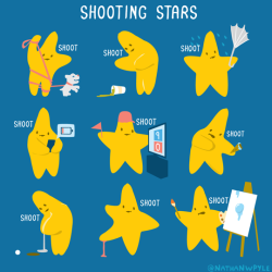 tastefullyoffensive:Shooting stars. (by Nathan