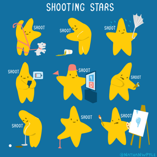 Porn tastefullyoffensive:Shooting stars. (by Nathan photos