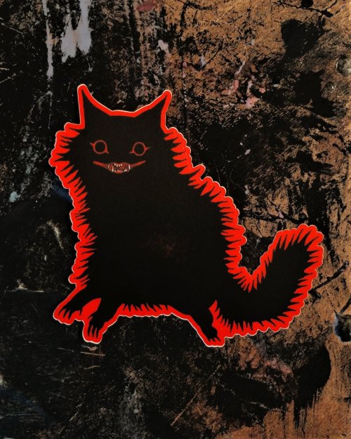 figdays: Cryptid Cat Sticker // babezord